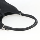 GUCCI GG Canvas Jackie Shoulder Bag Black Silver 01719 Auth 165174V-7