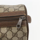 GUCCI GG Supreme Web Sherry Line Boston Bag PVC Beige Gold 39 02 007 Auth 165177-14