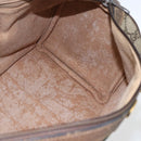 GUCCI GG Supreme Web Sherry Line Boston Bag PVC Beige Gold 39 02 007 Auth 165177-18