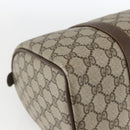 GUCCI GG Supreme Web Sherry Line Bag PVC Beige Gold 40 02 007 Auth 165178-11