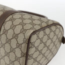 GUCCI GG Supreme Web Sherry Line Bag PVC Beige Gold 40 02 007 Auth 165178-12