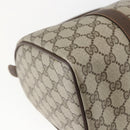 GUCCI GG Supreme Web Sherry Line Bag PVC Beige Gold 40 02 007 Auth 165178-13