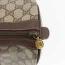 GUCCI GG Supreme Web Sherry Line Bag PVC Beige Gold 40 02 007 Auth 165178-14