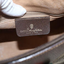 GUCCI GG Supreme Web Sherry Line Bag PVC Beige Gold 40 02 007 Auth 165178-16