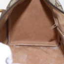 GUCCI GG Supreme Web Sherry Line Bag PVC Beige Gold 40 02 007 Auth 165178-20