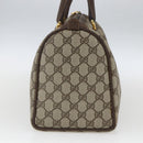 GUCCI GG Supreme Web Sherry Line Bag PVC Beige Gold 40 02 007 Auth 165178-5