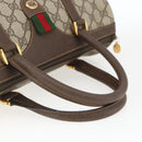 GUCCI GG Supreme Web Sherry Line Bag PVC Beige Gold 40 02 007 Auth 165178-7