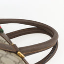 GUCCI GG Supreme Web Sherry Line Bag PVC Beige Gold 40 02 007 Auth 165178-8