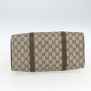 GUCCI GG Supreme Web Sherry Line Bag PVC Beige Gold 40 02 007 Auth 165178-9