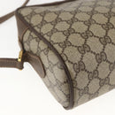 GUCCI GG Supreme Web Sherry Line Bag PVC Beige Gold 56 02 088 Auth 165182-17