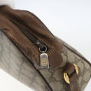 GUCCI GG Supreme Web Sherry Line Bag PVC Beige Gold 56 02 088 Auth 165182-10