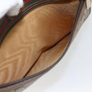 GUCCI GG Supreme Web Sherry Line Bag PVC Beige Gold 56 02 088 Auth 165182-24