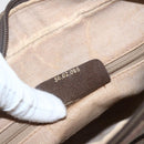 GUCCI GG Supreme Web Sherry Line Bag PVC Beige Gold 56 02 088 Auth 165182-12