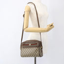 GUCCI GG Supreme Web Sherry Line Bag PVC Beige Gold 56 02 088 Auth 165182-25