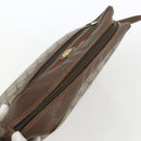 GUCCI GG Supreme Web Sherry Line Bag PVC Beige Gold 56 02 088 Auth 165182-6