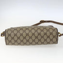 GUCCI GG Supreme Web Sherry Line Bag PVC Beige Gold 56 02 088 Auth 165182-5