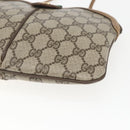 GUCCI GG Supreme Web Sherry Line Bag PVC Beige Gold 98 02 047 Auth 165184-14