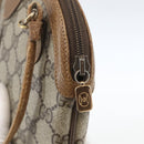 GUCCI GG Supreme Web Sherry Line Bag PVC Beige Gold 98 02 047 Auth 165184-9