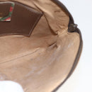 GUCCI GG Supreme Web Sherry Line Bag PVC Beige Gold 98 02 047 Auth 165184-19
