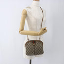 GUCCI GG Supreme Web Sherry Line Bag PVC Beige Gold 98 02 047 Auth 165184-21