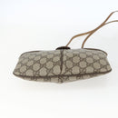 GUCCI GG Supreme Web Sherry Line Bag PVC Beige Gold 98 02 047 Auth 165184-5