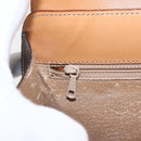 CELINE Macadam Canvas Hand Bag PVC Leather Brown Gold Auth 165186-18