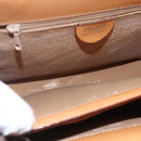 CELINE Macadam Canvas Hand Bag PVC Leather Brown Gold Auth 165186-11
