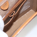 CELINE Macadam Canvas Hand Bag PVC Leather Brown Gold Auth 165186-22