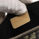 Christian Dior Trotter Canvas Saddle Pouch Pouch PVC Black Silver Auth 165188V-18