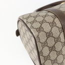 GUCCI GG Supreme Web Sherry Line Bag PVC Beige Gold 40 02 006 Auth 165192-14
