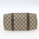 GUCCI GG Supreme Web Sherry Line Bag PVC Beige Gold 40 02 006 Auth 165192-5