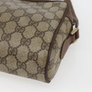 GUCCI GG Supreme Web Sherry Line Bag PVC Beige Gold 001 56 6655 Auth 165195-12