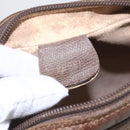 GUCCI GG Supreme Web Sherry Line Bag PVC Beige Gold 001 56 6655 Auth 165195-15