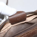 GUCCI GG Supreme Web Sherry Line Bag PVC Beige Gold 001 56 6655 Auth 165195-20