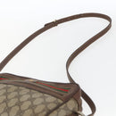 GUCCI GG Supreme Web Sherry Line Bag PVC Beige Gold 001 56 6655 Auth 165195-8