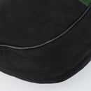 GUCCI GG Canvas Web Sherry Line Shoulder Bag Black Gold 010 378 Auth 165196-13