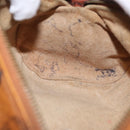 MCM Vicetos Logogram Shoulder Bag PVC Leather Brown Gold Auth 165197-11