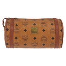 MCM Vicetos Logogram Shoulder Bag PVC Leather Brown Gold Auth 165197-13