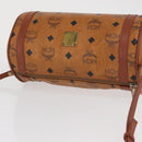 MCM Vicetos Logogram Shoulder Bag PVC Leather Brown Gold Auth 165197-6