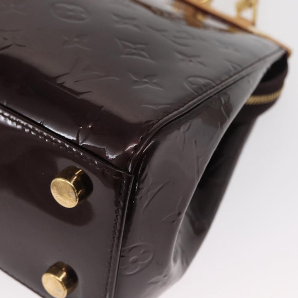 LOUIS VUITTON Monogram Vernis Blair MM Bag 2way Amarante M91619 LV Auth 165208