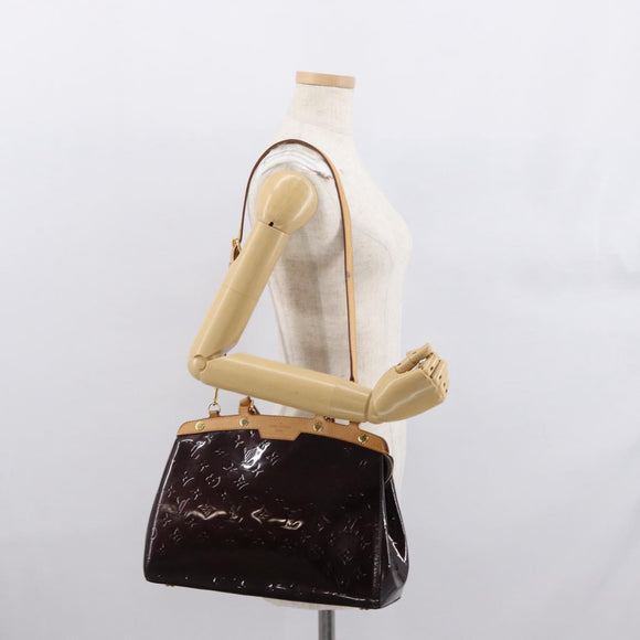 LOUIS VUITTON Monogram Vernis Blair MM Bag 2way Amarante M91619 LV Auth 165208