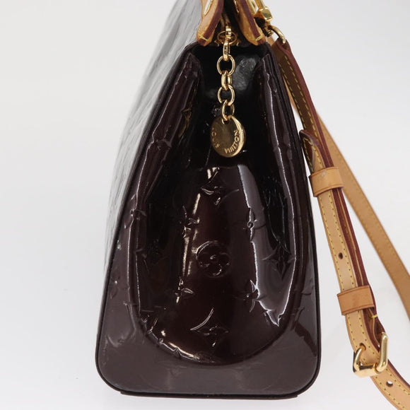 LOUIS VUITTON Monogram Vernis Blair MM Bag 2way Amarante M91619 LV Auth 165208