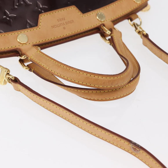 LOUIS VUITTON Monogram Vernis Blair MM Bag 2way Amarante M91619 LV Auth 165208