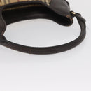 BURBERRY Nova Check Shoulder Bag PVC Beige Gold Auth 165209-7