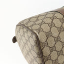 GUCCI GG Supreme Web Sherry Line Boston Bag PVC Beige Gold 39 02 007 Auth 165215-13