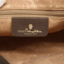 GUCCI GG Supreme Web Sherry Line Bag PVC Beige Gold 56 02 088 Auth 165218-16