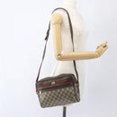 GUCCI GG Supreme Web Sherry Line Bag PVC Beige Gold 56 02 088 Auth 165218-23