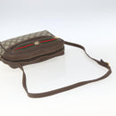 GUCCI GG Supreme Web Sherry Line Bag PVC Beige Gold 56 02 088 Auth 165218-7