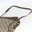 GUCCI GG Supreme Web Sherry Line Bag PVC Beige Gold 56 02 088 Auth 165218-8