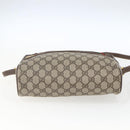 GUCCI GG Supreme Web Sherry Line Bag PVC Beige Gold 56 02 088 Auth 165218-9